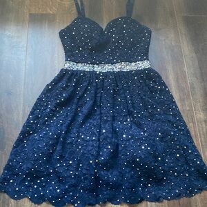 B. Smart juniors formal dress blue lace size 5